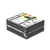 Мешки для мусора 160 л, серые, в пачке 10 шт., ПВД, 40 мкм, 900х1100 мм, i-Bag в Абакане