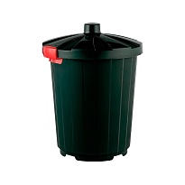 Мусорный бак с крышкой 105 л темно-зеленый 105 темно-зеленый в Абакане