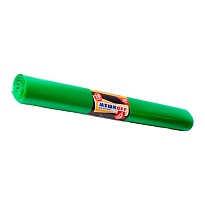 Мешки для мусора 180 л, зеленые, в рулоне 10 шт., ПВД, 50 мкм, 1100х900 мм, МЕШКОFF, 4458 в Абакане