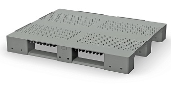 Поддон пластиковый перфорированный (усилен 2 трубами) в Абакане